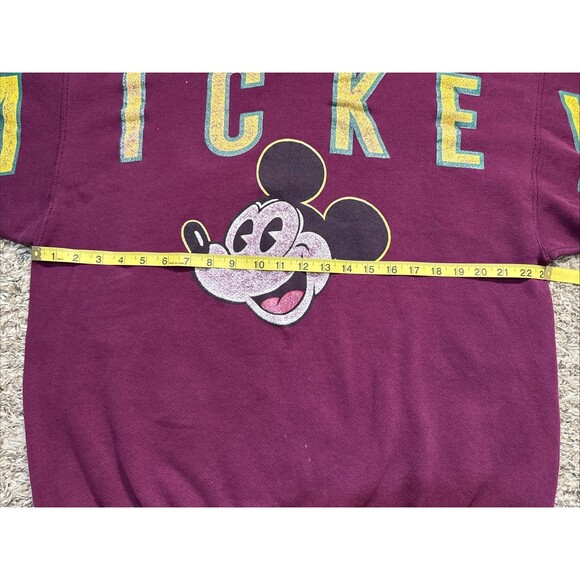 Vintage 90s Mickey & CO Crewneck Pullover Mickey Mouse Spell Out Sweater Size XL - Picture 5 of 8